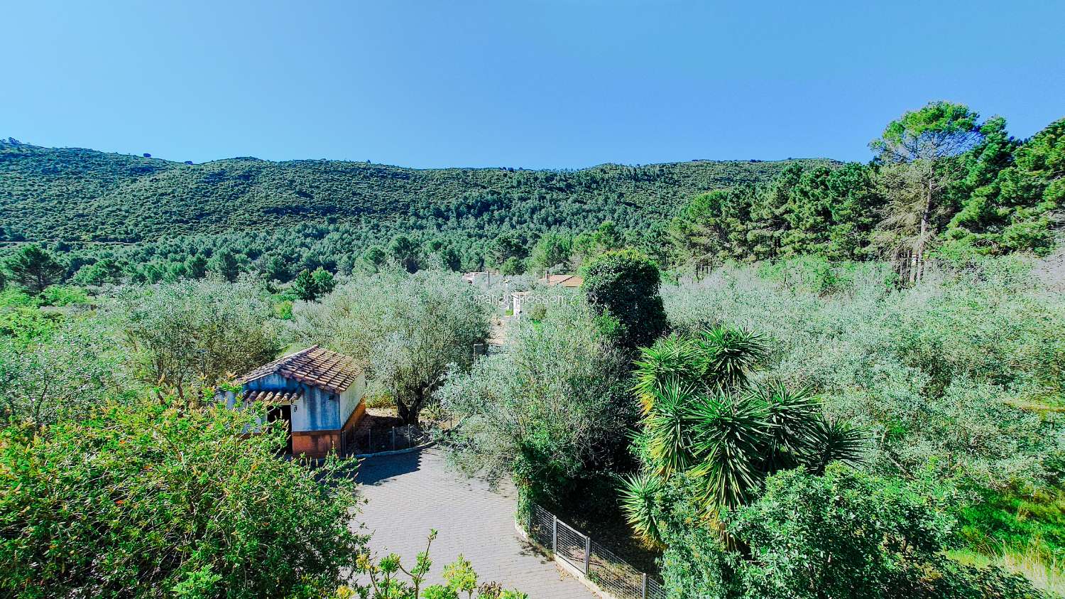 Ein wunderschön gebautes Haus in einer friedlichen ländlichen Umgebung.