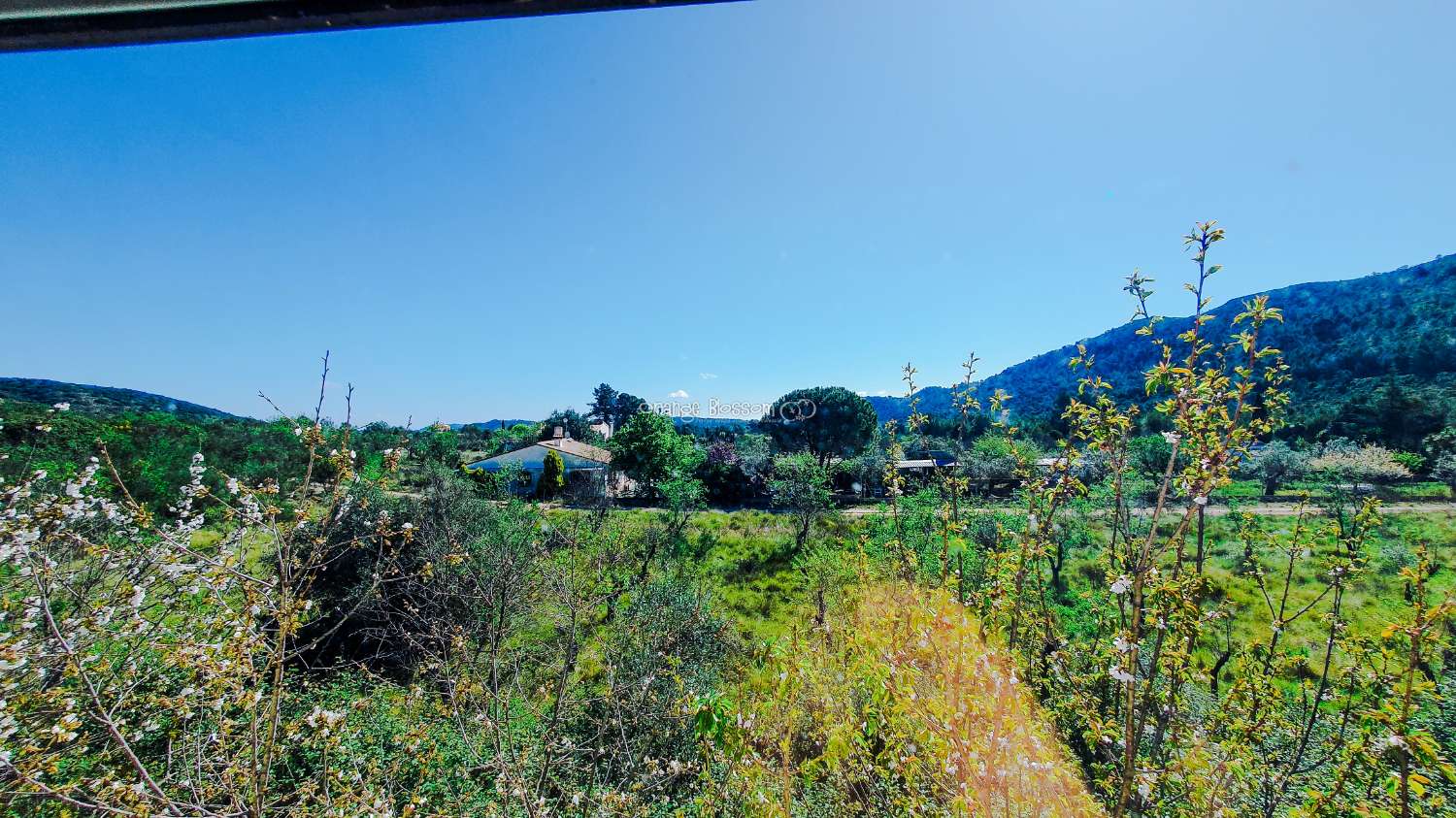 Ein wunderschön gebautes Haus in einer friedlichen ländlichen Umgebung.