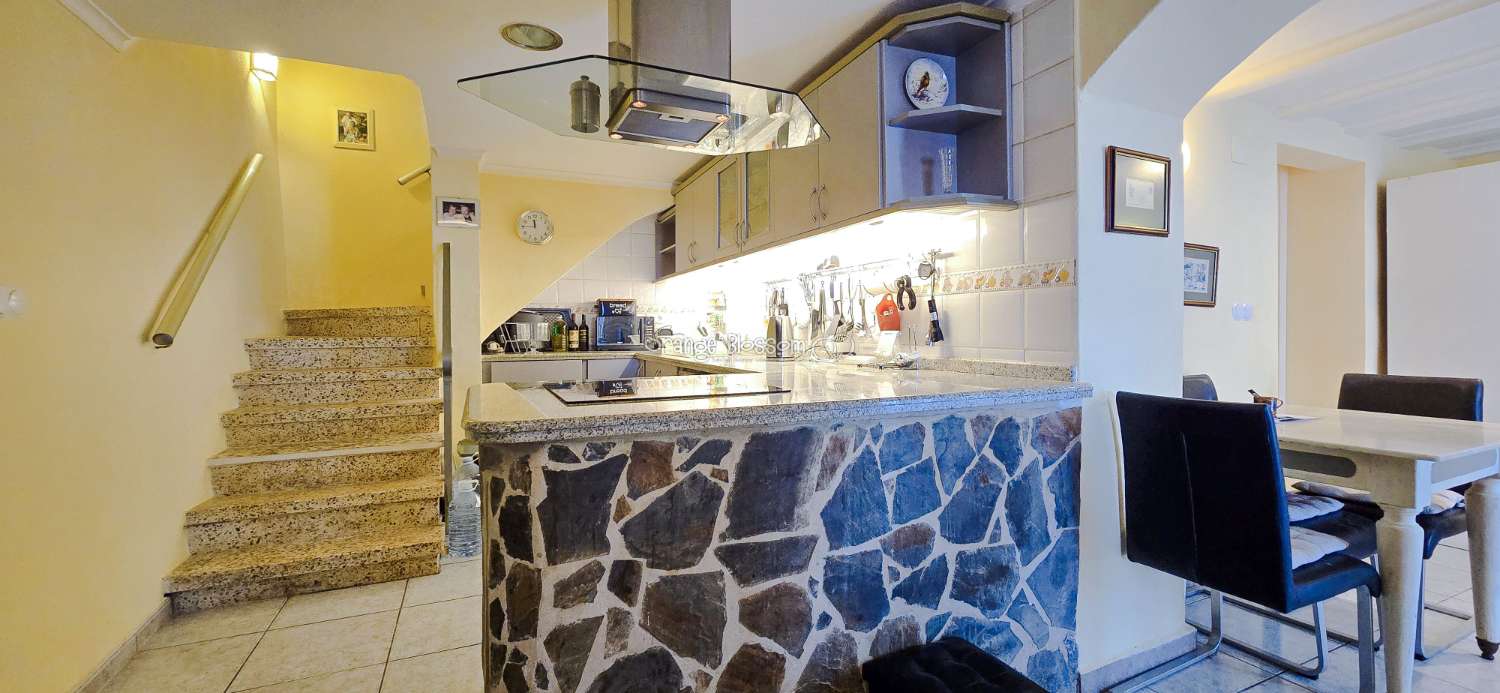 This charming town house oﬀers several unique features that are rarely found in traditional village properties.