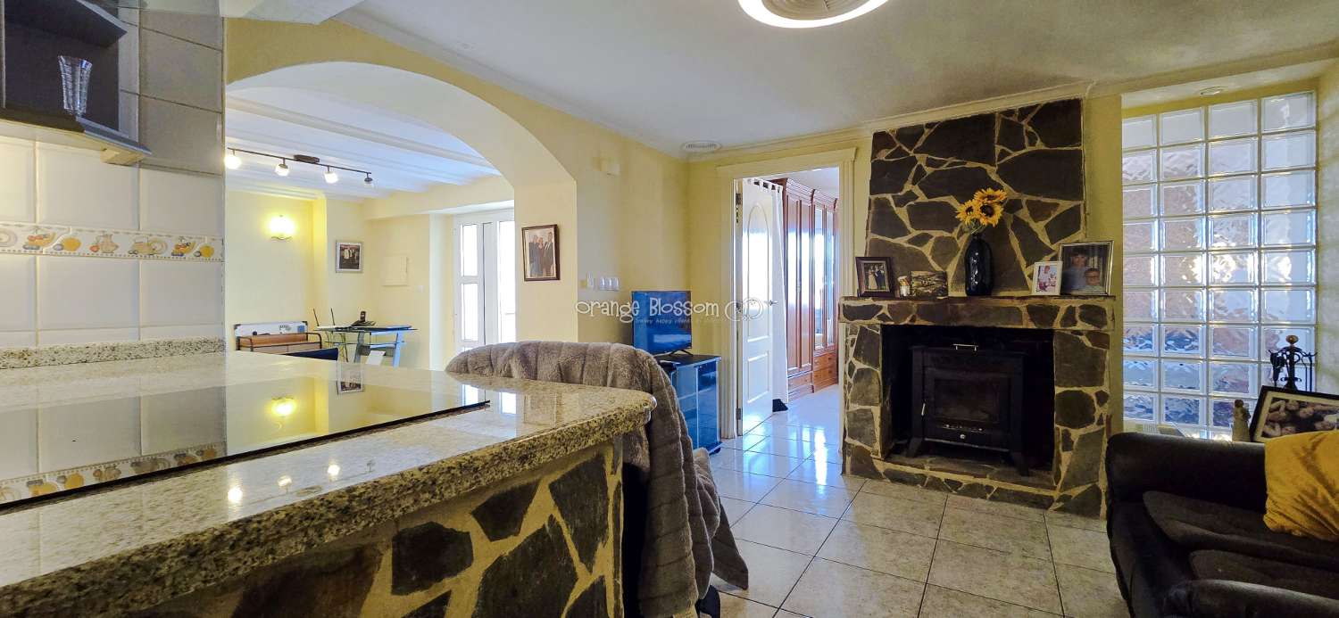 This charming town house oﬀers several unique features that are rarely found in traditional village properties.