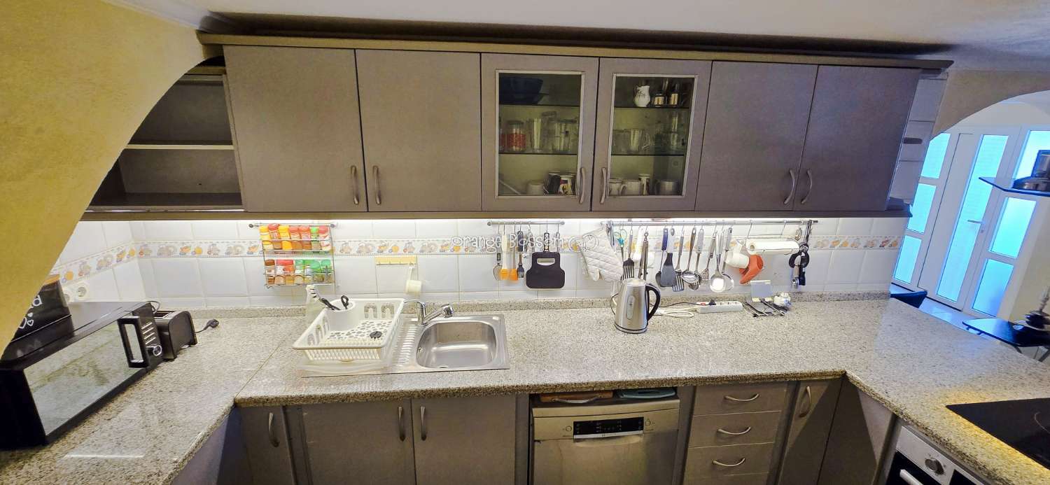 This charming town house oﬀers several unique features that are rarely found in traditional village properties.