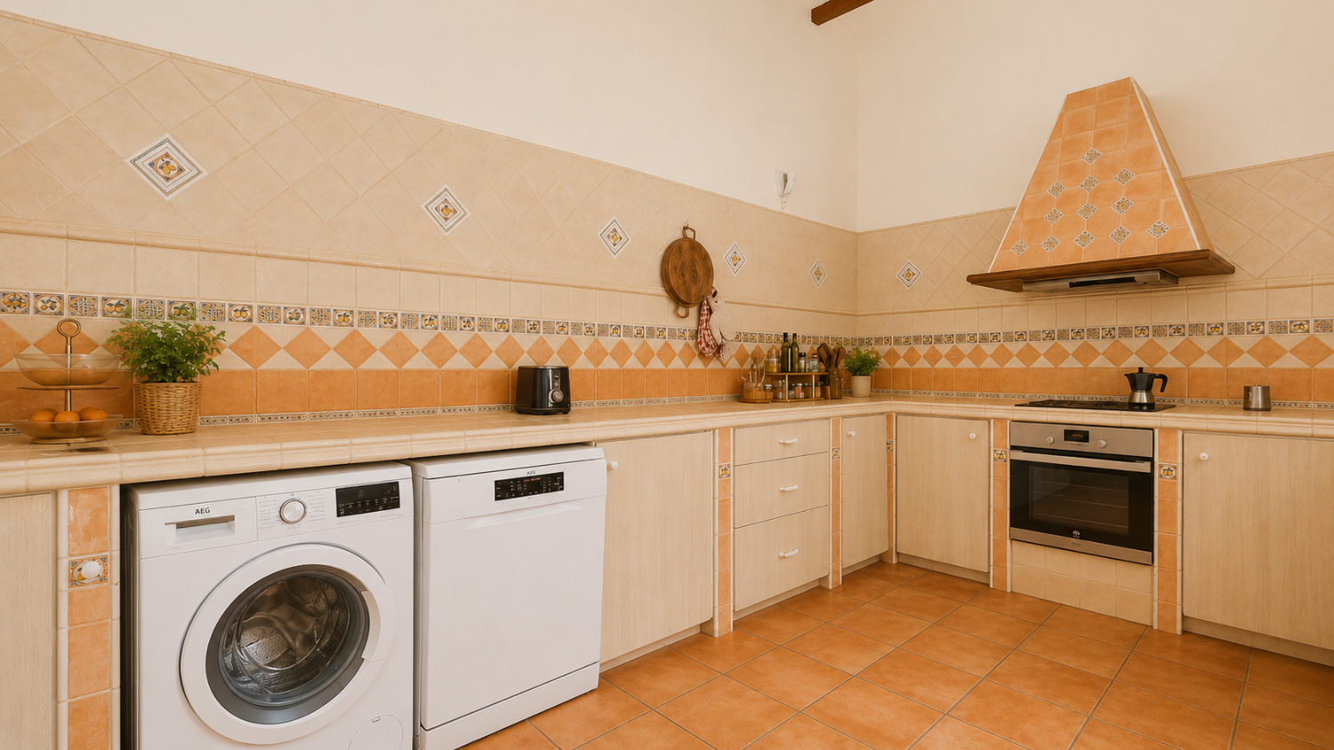 Large 5 bedroom 3 bathroom house with private pool.